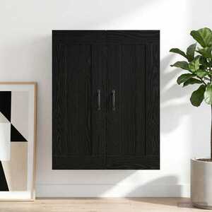 Imagine vidaXL Dulap de perete Stejar Negru 69, 5 x 34 x 90 cm Lemn prelucrat