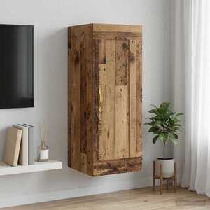 Imagine vidaXL Dulap de perete Lemn vechi 34, 5 x 34 x 90 cm Lemn prelucrat
