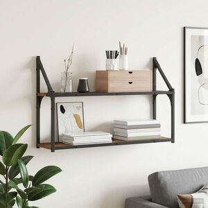 Imagine vidaXL Raft de perete Montare pe perete Lemn vechi 80 x 21 x 51 cm