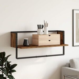 Imagine vidaXL Raft de perete Montare pe perete Lemn vechi 65 x 25 x 30 cm