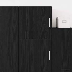 Imagine vidaXL Dulap de perete Stejar Negru 40 x 42, 5 x 40 cm Lemn prelucrat