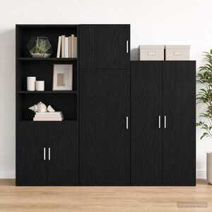 Imagine vidaXL Dulap de perete Stejar Negru 45 x 42, 5 x 40 cm Lemn prelucrat