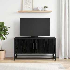 Imagine vidaXL Cabinet TV 80 x 34, 5 x 40 cm Stejar Negru Lemn prelucrat