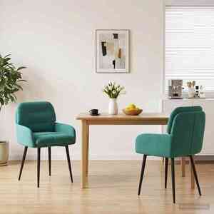 Imagine vidaXL Scaune de dining 2 buc. Catifea Turcoaz 59 x 59, 5 x 90 cm