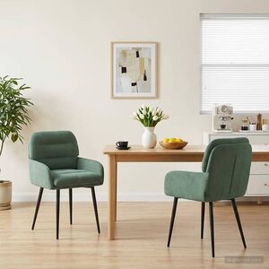 Imagine vidaXL Scaune de dining 2 buc. Catifea Verde Mării 59 x 59, 5 x 90 cm