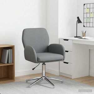 Imagine vidaXL Scaun de birou rotativ 54 x 58 x 90 cm Gri închis Țesătură