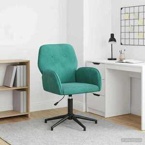 Imagine vidaXL Scaun de birou rotativ 54 x 55 x 90 cm Turcoaz Catifea