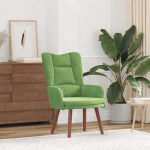 Imagine vidaXL fotoliu Verde deschis 63 x 67 x 94 cm Catifea