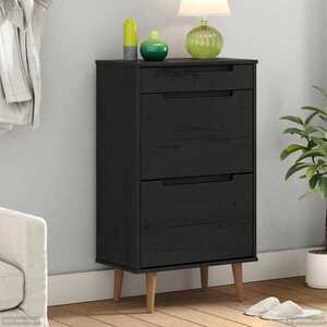 Imagine vidaXL Dulap pentru pantofi MOLDE 59, 5 x 35 x 103 cm Lemn masiv de pin