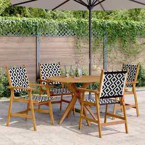 Imagine vidaXL Set mobilier de grădină, 5 piese, lemn masiv de acacia