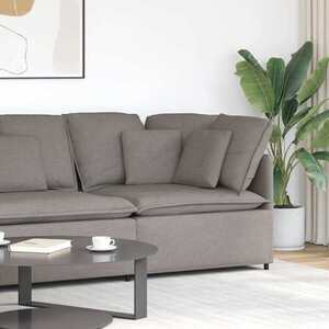Imagine vidaXL Modul de colț pentru canapea modulară cu perne gri taupe 100 cm