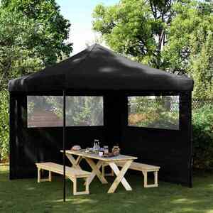 Imagine vidaXL Cort pentru Petreceri Negru 292 x 292 x 315 cm Material Oxford