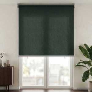 Imagine vidaXL Jaluzea exterioară cu blocare UV de 90% Verde închis HDPE