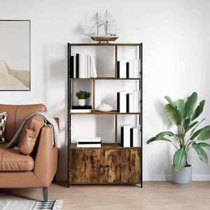 Imagine vidaXL Raft pentru cărți 80 x 30 x 155, 5 cm Lemn prelucrat