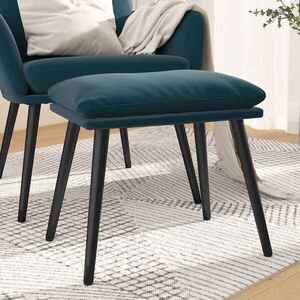 Imagine vidaXL Taburet, albastru, 45x29, 5x35 cm, catifea