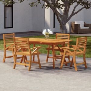 Imagine vidaXL Set mobilier de grădină, 5 piese, lemn masiv de acacia