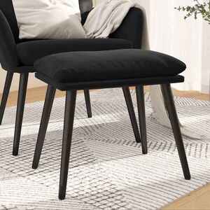 Imagine vidaXL Taburet, negru, 45x29, 5x35 cm, catifea