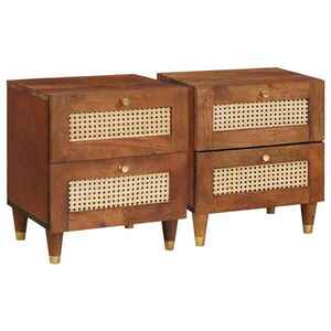 Imagine vidaXL Dulap de noapte 2 buc. Maro 40 x 33 x 46 cm