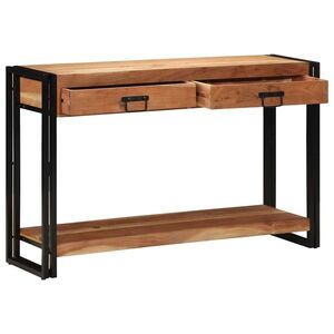 Imagine vidaXL Masă de consolă Maro 120 x 33 x 75 cm Lemn Solid de Acacia