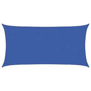 Imagine vidaXL Pânză de umbră 2, 5 x 6 m HDPE Dreptunghiular albastru