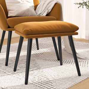 Imagine vidaXL Taburet, maro, 45x29, 5x35 cm, catifea