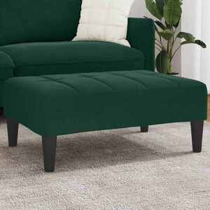 Imagine vidaXL Taburet, verde închis, 77x55x31 cm, catifea