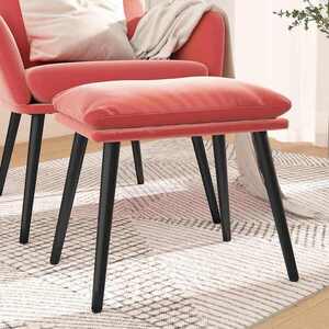 Imagine vidaXL Taburet, roz, 45x29, 5x35 cm, catifea