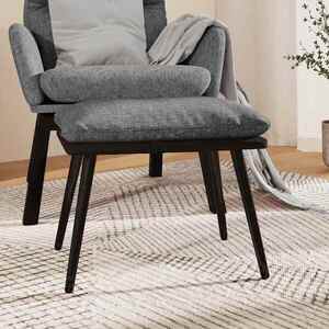 Imagine vidaXL Taburet, gri deschis, 45x29, 5x35 cm, material textil