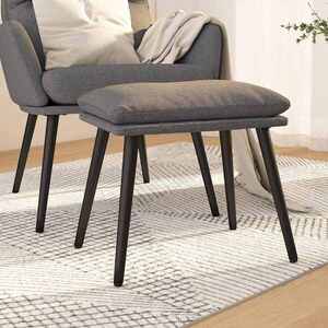 Imagine vidaXL Taburet, gri deschis, 45x29, 5x35 cm, material textil