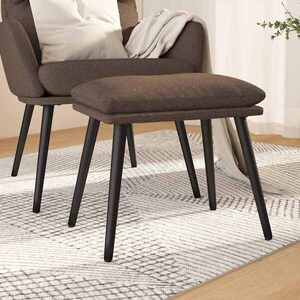 Imagine vidaXL Taburet, gri taupe, 45x29, 5x35 cm, material textil