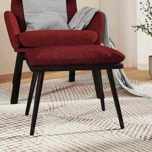 Imagine vidaXL Taburet, roșu vin, 45x29, 5x35 cm, material textil