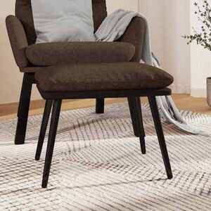 Imagine vidaXL Taburet, maro, 45x29, 5x35 cm, textil & piele ecologică