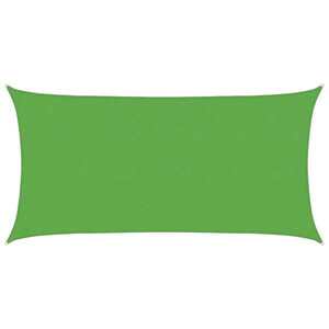 Imagine vidaXL Pânză de umbră 2, 5 x 6 m HDPE Dreptunghiular Verde deschis