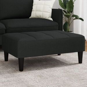 Imagine vidaXL Taburet, negru, 77x55x31 cm, catifea