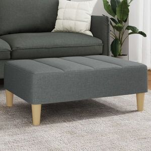 Imagine vidaXL Taburet, gri închis, 77x55x31 cm, material textil