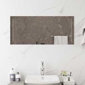Imagine vidaXL Oglindă de baie cu LED Transparent 90 x 40 cm sticlă securizată