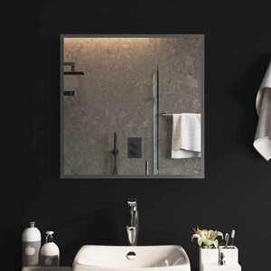 Imagine vidaXL Oglindă de baie cu LED Transparent 60 x 60 cm sticlă securizată