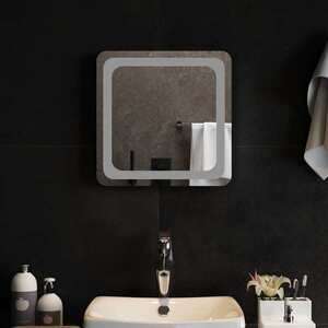 Imagine vidaXL Oglindă de baie cu LED Transparent 40 x 40 cm sticlă securizată
