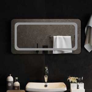 Imagine vidaXL Oglindă de baie cu LED Transparent 80 x 40 cm sticlă securizată