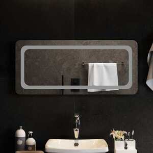 Imagine vidaXL Oglindă de baie cu LED Transparent 90 x 40 cm sticlă securizată