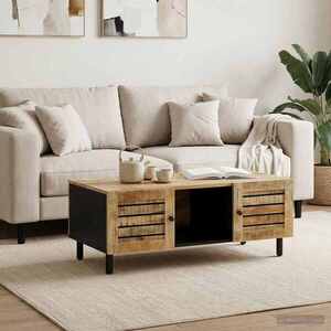 Imagine vidaXL Masă de cafea natural 100 x 54 x 40 cm Lemn de mango solid
