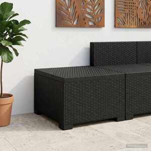 Imagine vidaXL Canapea de Grădină cu 1 Loc Aspect Rattan PP Antracit