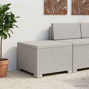 Imagine vidaXL Canapea de Grădină cu 1 Loc Aspect Rattan PP Alb