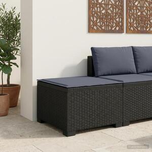 Imagine vidaXL Canapea de Grădină cu 1 Loc cu Pernă Aspect Rattan PP Antracit