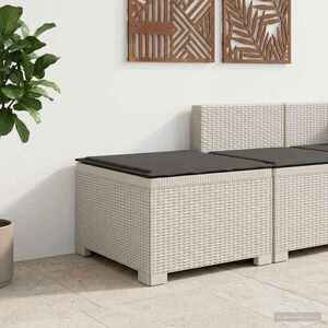 Imagine vidaXL Canapea de Grădină cu 1 Loc cu Pernă Aspect Rattan PP Alb