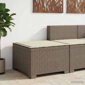 Imagine vidaXL Canapea de Grădină cu 1 Loc cu Pernă Aspect Rattan PP