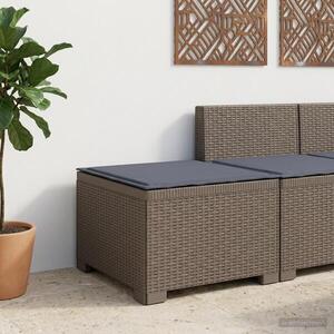 Imagine vidaXL Canapea de Grădină cu 1 Loc cu Pernă Aspect Rattan PP