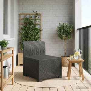 Imagine vidaXL Canapea de Grădină cu 1 Loc Aspect Rattan PP Antracit