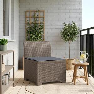 Imagine vidaXL Canapea de Grădină cu 1 Loc cu Pernă Aspect Rattan PP