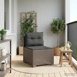 Imagine vidaXL Canapea de Grădină cu 1 Loc cu Perne Aspect Rattan PP